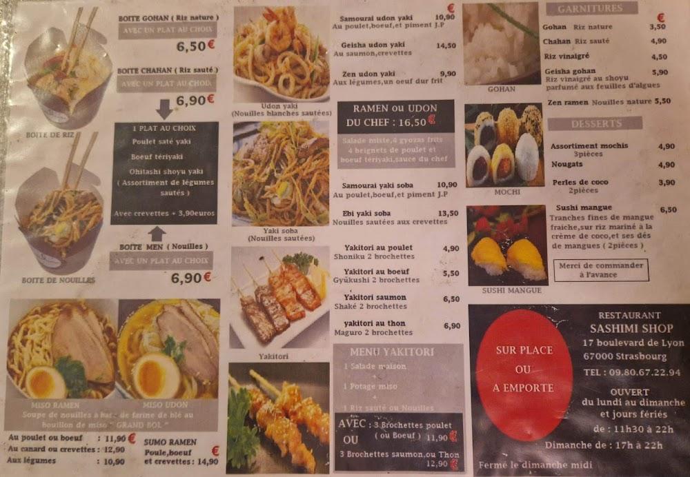 Sashimi shop - Menu Image 3